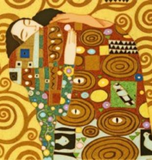 Klimt, "O abraço"