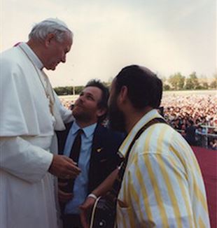 Claudio Chieffo com João Paulo II