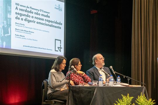 Conferência no âmbito dos 100 anos de Flannery O’Connor (Foto: Pedro Marques Pereira)