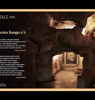 A imagem do Manifesto de Natal 2025 de Comunhão e Libertação, a Gruta do Leite em Belém (©Andrey Shevchenko/Alamy)