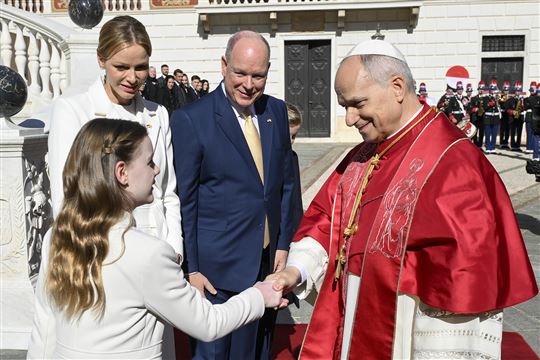 28 de março de 2026 - O Papa Leão em visita pastoral ao Mónaco (© Vatican Media/Catholic Press Photo)